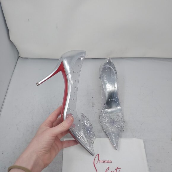 Christian Louboutin Jelly Strass Bow Wedding Crystal PVC Pump - Picture 1 of 9